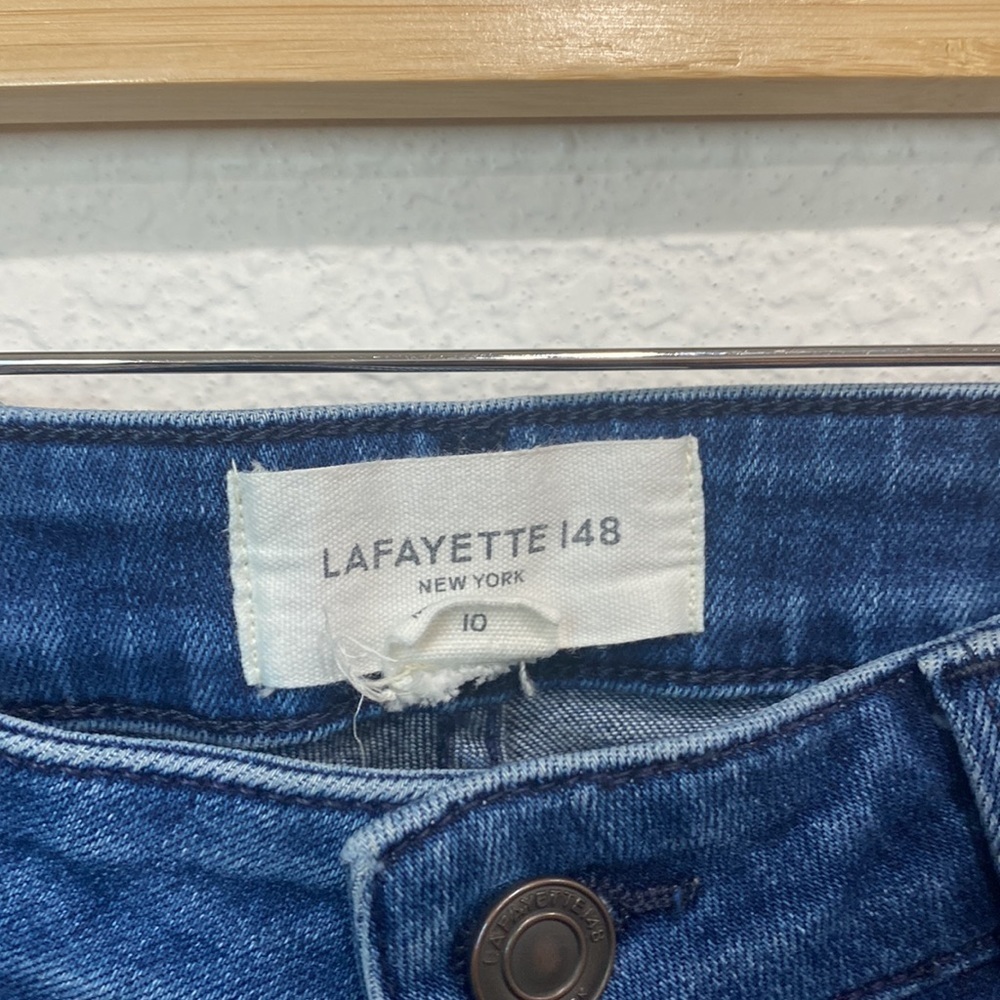 Lafayette 148 New York Women’s Mercer Cotton Blend Skinny Jean Pants Size 30 - Picture 5 of 10
